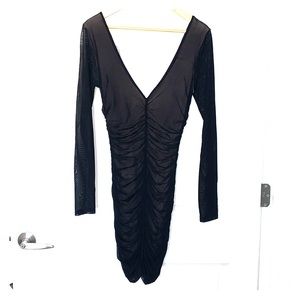 Kim K black mesh Dress